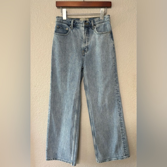 Everlane Light Blue Flare & Wide Leg Jeans - Picture 2 of 7